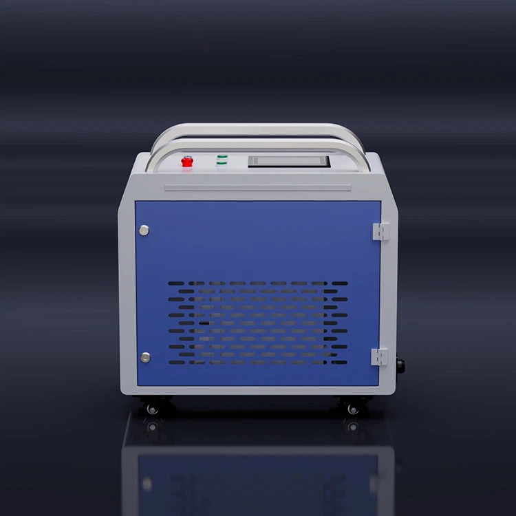 Lightweight Protable Case Air Cooling Systems Laser Cleaner For Automotive Frame Wheel Glass Film Cleaning